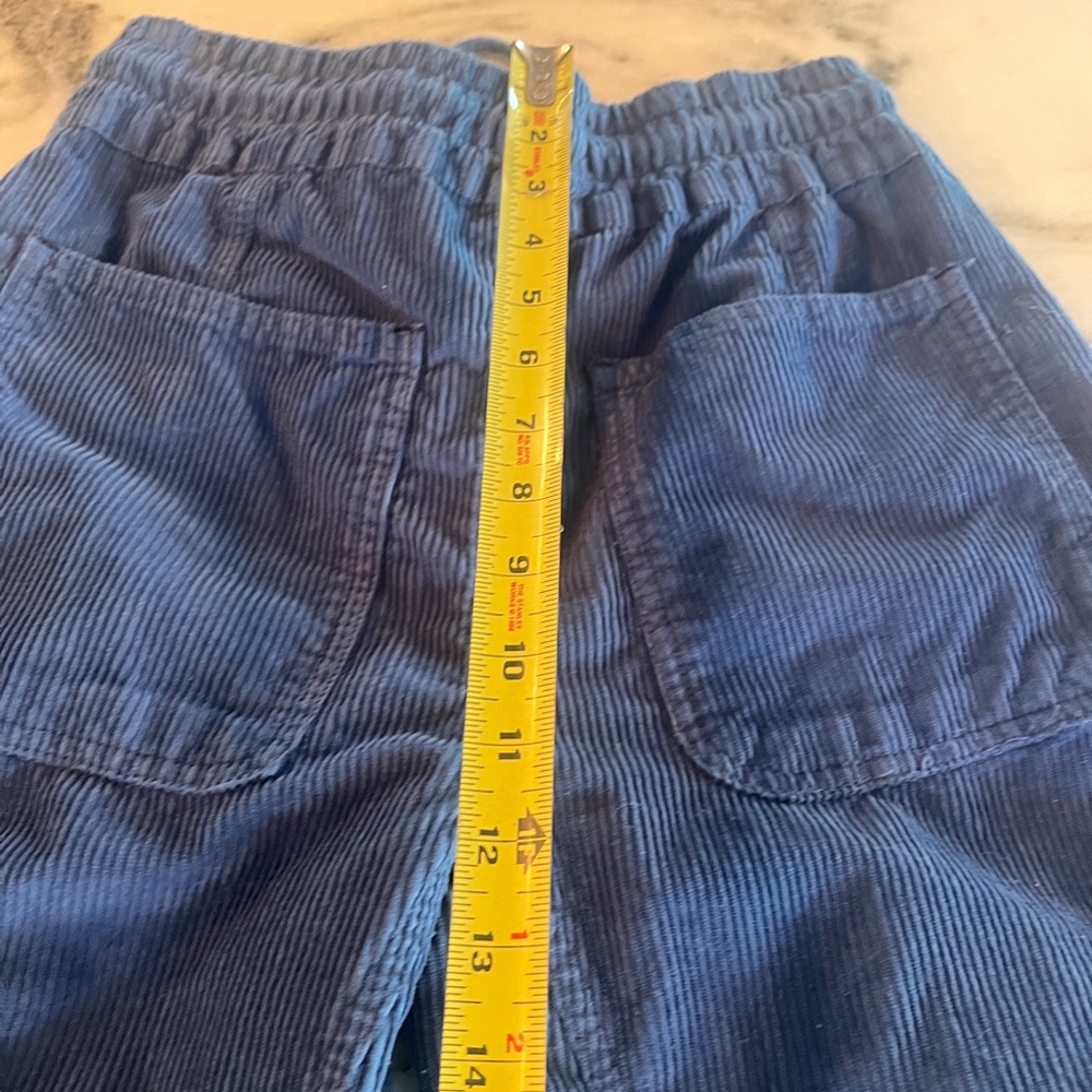 We The Free | Free People Blue Corduroy Pants XS Wide Leg Drawstring Waist - Picture 7 of 9